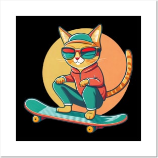 cool cat Posters and Art